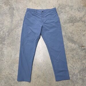 Banana‎ Republic Mens 38x30 Blue Flat Front Chino Pants Straight Fit